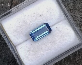 Blue Sapphire Emerald Cut Shape 7.7x4.3 MM