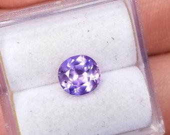 Purple Orchid Color Sapphire 6.8x6.3 Cushion for Engagement Ring