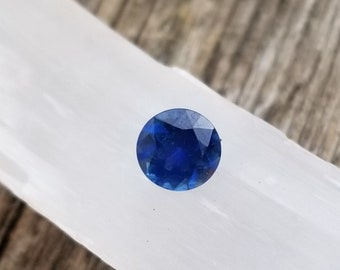 Ceylon Royal Blue Sapphire Round Shape for Anniversary Ring for Her, September Birthstone for Custom Jewelry, Free Shipping to USA