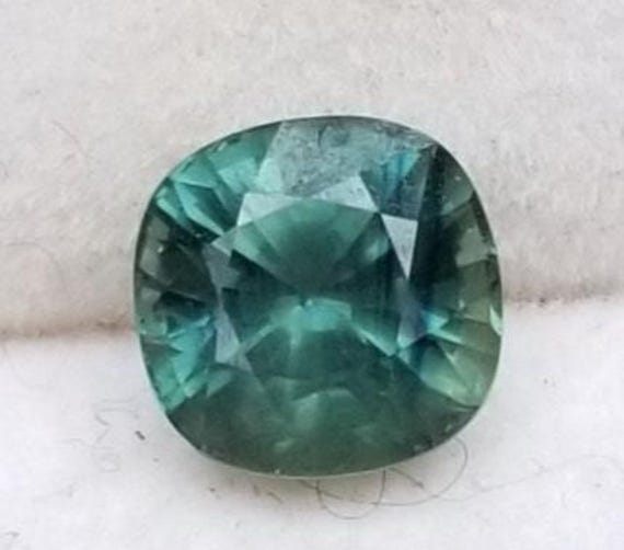 Ceylon Natural Cushion Blue Green Sapphire for Anniversary Jewelry