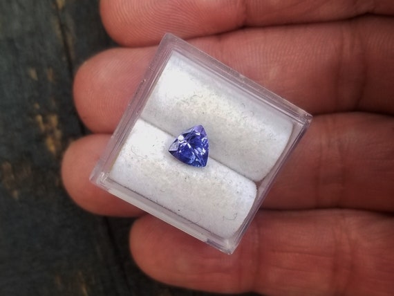 Tanzanite 6 MM Trilliant Cut December Gemstone