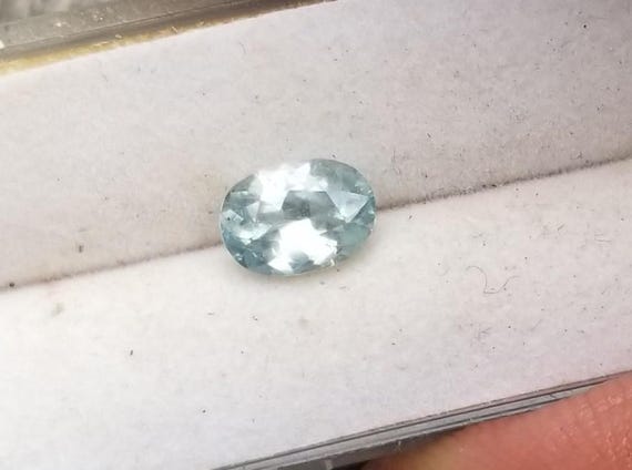 Natural Mint Oval Sapphire for Engagement Ring, September Birthstone for Jewelry Gift, Pastel Light Green Sapphire, Free Shipping to USA