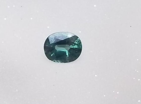 Australian Sapphire for Jewelry Gift for Her, Natural September Birthstone for Her Birthday, Blue Green Oval Sapphire, Free Shipping to USA