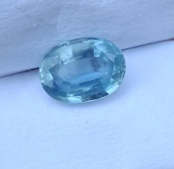 Natural Montana Light Blue Sapphire 7.5x5.5mm Oval for Jewelry