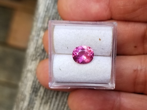 Neon Pink Sapphire for Custom Jewelry, One of a Kind Sapphire Color, September Birthstone Anniversary Gift, Free Shipping