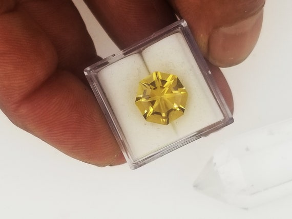 Great Gift Choice for Friend or Special Occasion Hexagon Citrine Over 4 Carats  November Birthstone