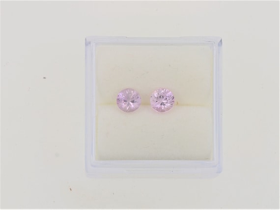 Natural Ice Pink Sapphire Pair 0.91ct tw