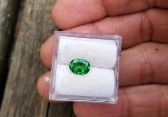 Natural Oval Tsavorite Dark Green Garnet January Birthstone, Green Gemstone for Custom Jewelry, January Birthstone for Anniversary Gift