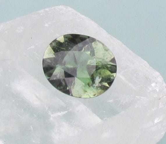 Green Tourmaline  15.6 x 12.9 mm Precision Cut Loose Gemstone