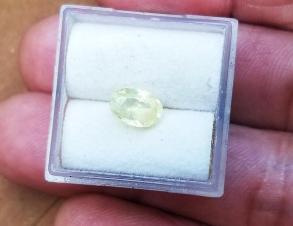 Canary Yellow Sapphire Oval Gemstone for Engagement Ring, September Birthstone for Custom Jewelry, Free Shipping to North America