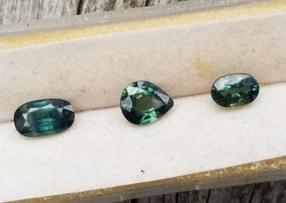 Ceylon Natural Blue Green Sapphire Collection for Jewelers Makers, Free Shipping to United States, September Gemstones