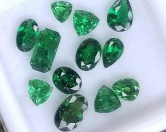 Tsavorite Parcel 3.58 cts  Medium Dark Green Garnet January Birthstones for Jewellery