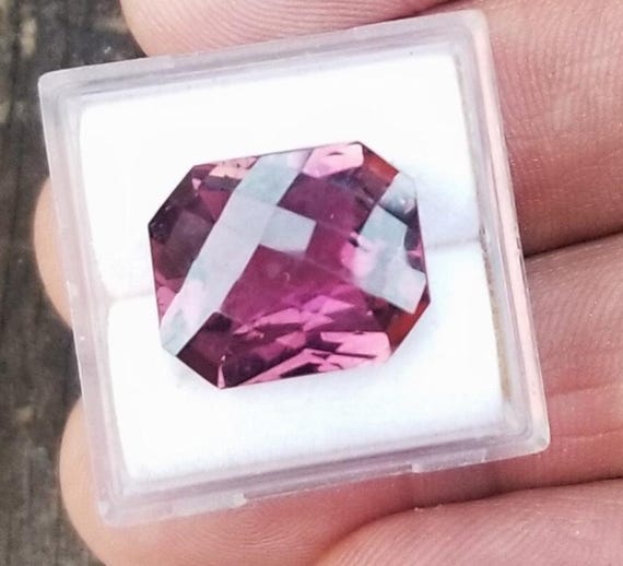Checkerboard Tourmaline 14.5 x 12.1 MM October Birthstone