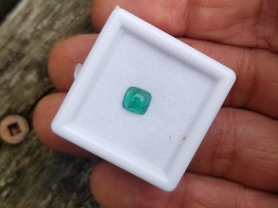 Emerald Cabochon for Gold Jewelry, May Birthstone for Anniversary Gift, Unique Cab Emerald for Jewelry