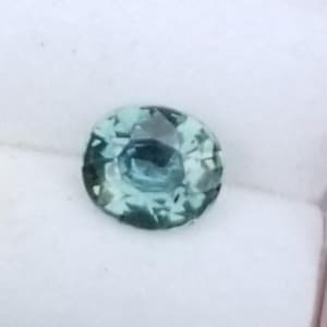 Blue Green Sapphire Oval Precision Cut for Engagement Ring, September Birthstone for Jewelry Gift