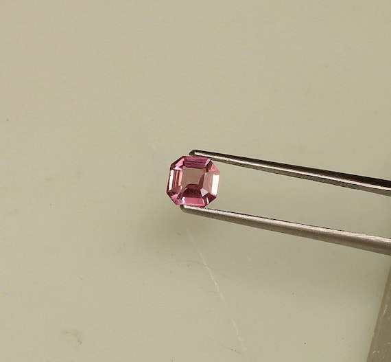 Asscher Cut Purple Pink Sapphire 6mm