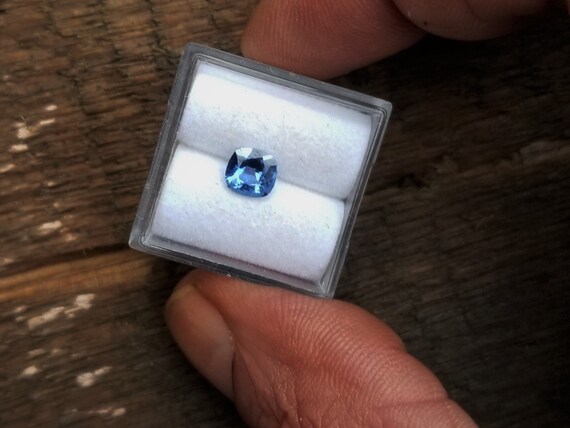 Ceylon Blue Sapphire Precision Cut 6MM Square Cushion Gift for Her
