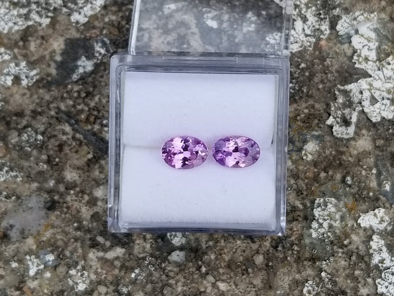 Purple Sapphire Pair 1.59 Cts tw Oval