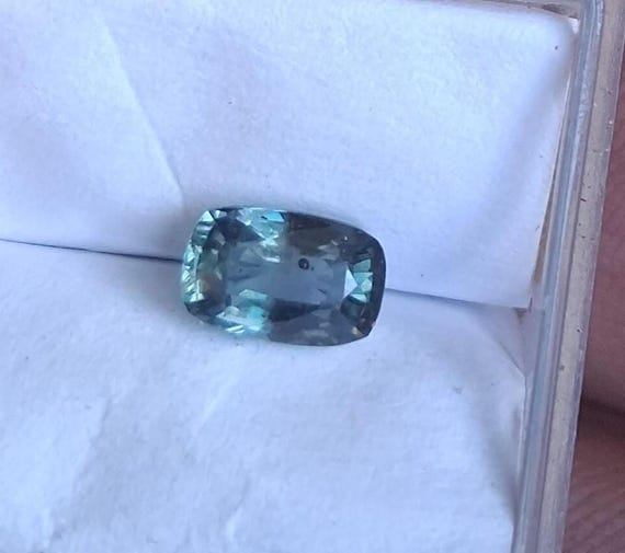 Ceylon Teal Sapphire Cushion Shape September Gemstone 1.15 Carats