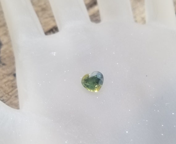 Parti Color Sapphire Unique September Gemstone for Custom Jewelry, Heart Shape Multicolor Sapphire, Free Shipping to North America