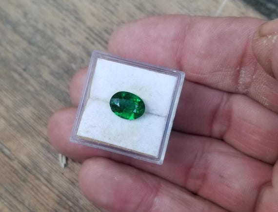 Dark Green Tsavorite Janaury Birthstone for Jewelry gift, Free Shipping to USA