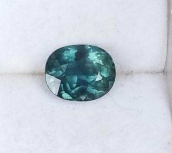Oval Peacock Sapphire  September Gemstone for Jewelry