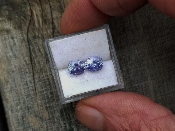 Tanzanite Cushion Pair 2.40 Cts Gift for Her Earrings Anniversary