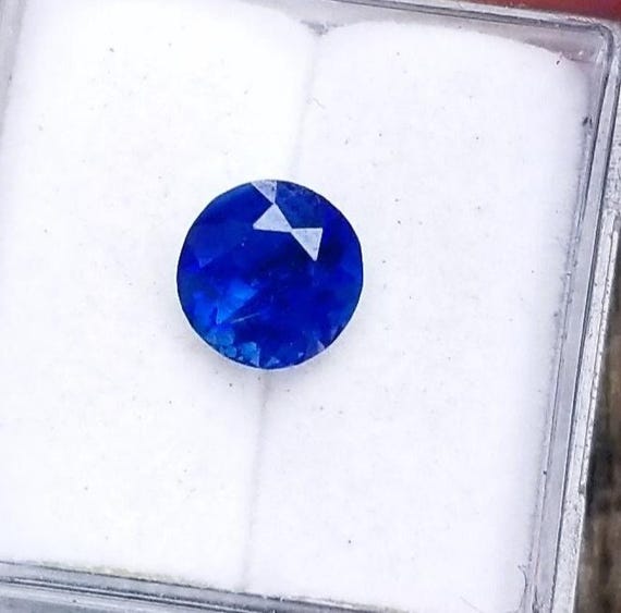 Ceylon Blue Velvet Round Sapphire September Birthstone