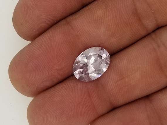 Natural Purple Pink Spinel 12.9 x 9.5mm Oval Precision Cut Gemstone 4.40 Cts