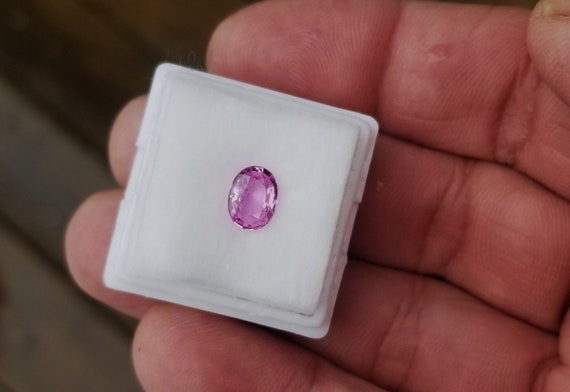 Eye Clean Pink Sapphire Oval Shape for Engagement Ring, Natural Ceylon Pink Sapphire for Anniversary Jewelry. Free Shipping to North America