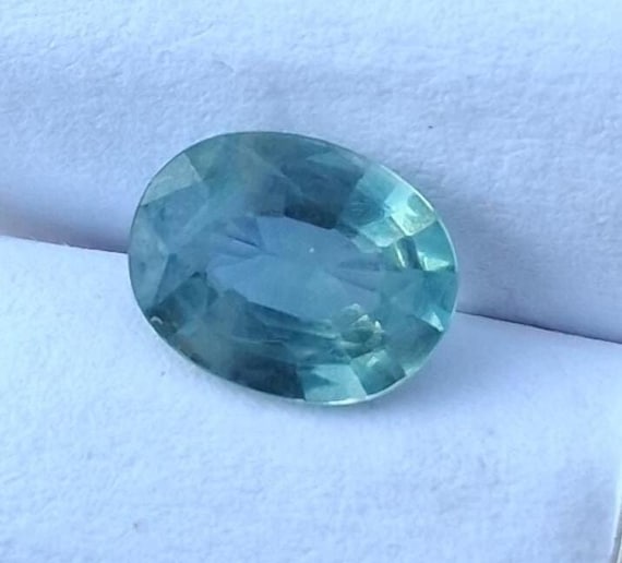 Ceylon Teal 8x6MM Oval Sapphire for Engagement Ring, September Birthstone