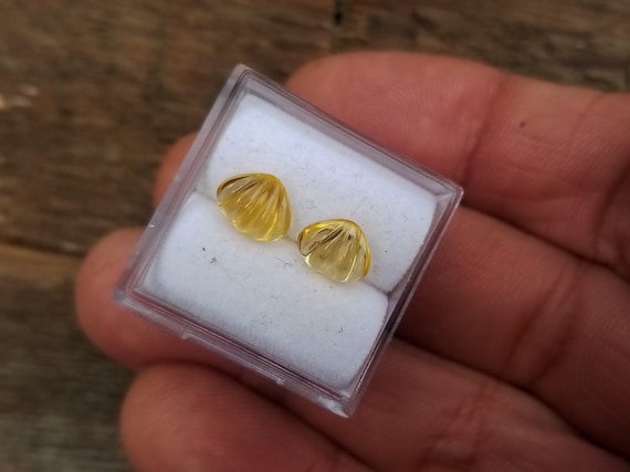 Sapphire Carving Pair for Earrings September Birthstone Gift for Her