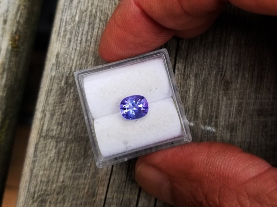 Loose Tanzanite 7.1x6 MM Cushion Gif for Her December Gemstone
