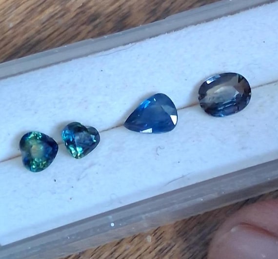 Ceylon Blue Green Sapphire Parcel, 3.29 cts September Gemstone