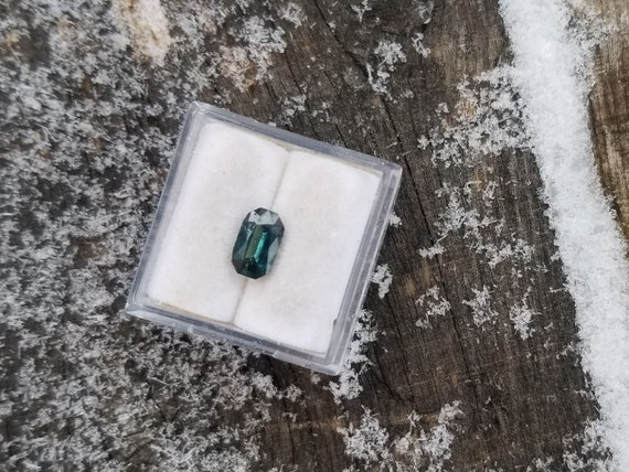 Ceylon Blue Green Sapphire Radiant Cut