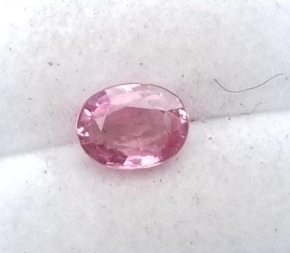 Oval Rose Pink Sapphire, September Birthstone for Jewelry Gift
