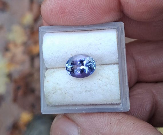 Natural Tanzanite Oval shape for Jewellery Gift for Her, Free Shipping to North America