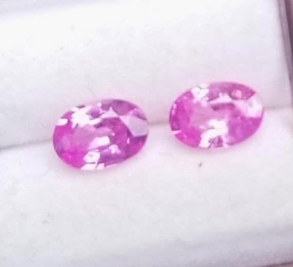 Natural Pink Sapphire Pair 1.40cts TW