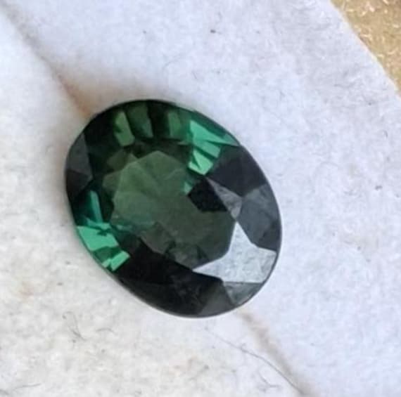 Natural Velvet Green Sapphire Oval September Birthstone For Engagement Ring