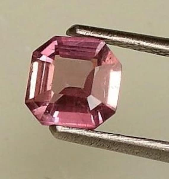Asscher Cut Purple Pink Sapphire 6mm