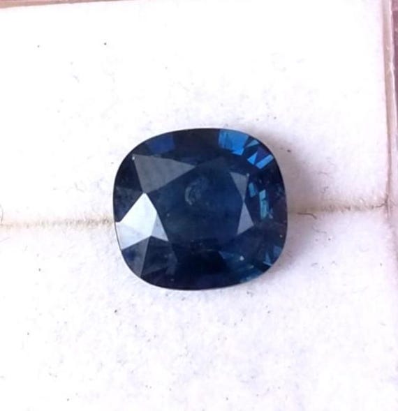 Indigo Blue Sapphire September Birthstone Anniversary Gift for Her