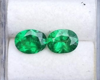 Tsavorite Garnet Pair Oval for Earrings, January Birthstone