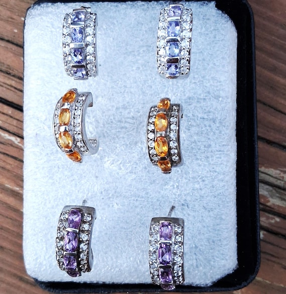 Sterling Silver Earrings Selection for Anniversary Gift