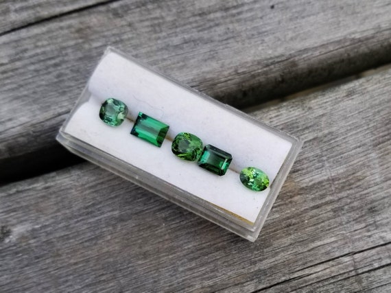 Green Tourmaline Loose Gemstones Parcel