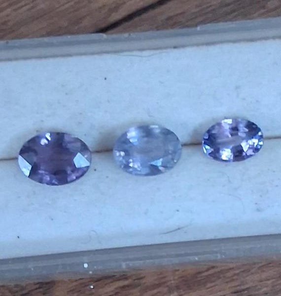 Oval Purple Sapphire Collection September Birthstone for Jewelry Making
