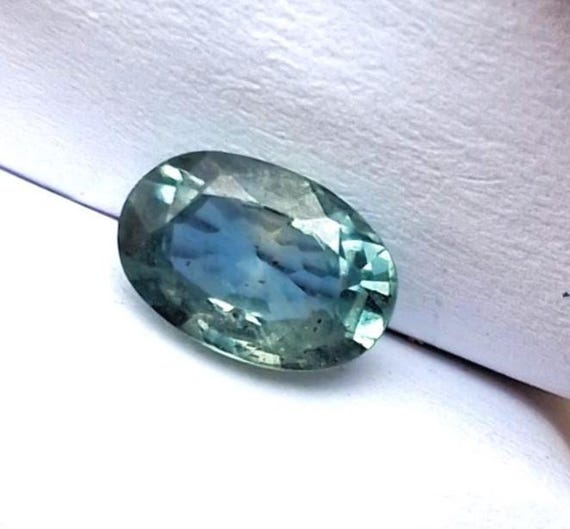 Natural Mint Teal 7.3X5.1 MM Oval Sapphire  September Birthstone