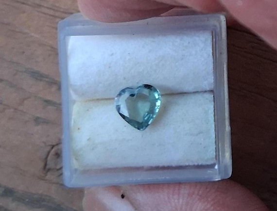 Montana Light Mint Green Teal Sapphire Heart Shape September Birthstone
