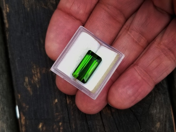 Natural Green Tourmaline 14.3x7.6 MM October Gemstone
