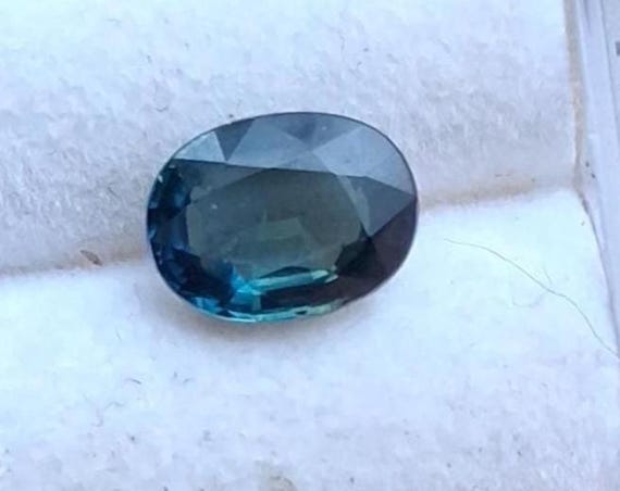 Natural Blue Green Sapphire Oval September Gemstone