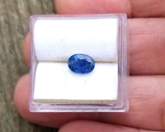Neon Silky Blue Sapphire for Anniversary Jewelry, September Birthstone Gift for Her, Free Shipping to North America